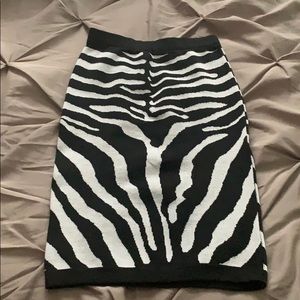 Zebra print Pencil Skirt